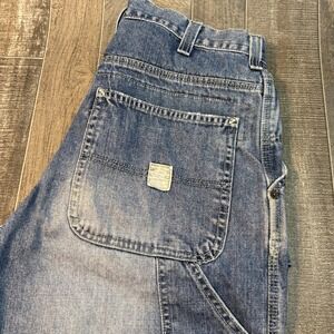 Vintage Abercrombie & Fitch‎ Men's Work Pants Blue Denim 30R